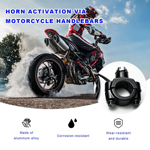 Heavy Duty 7/8 Inch Motorcycle Handlebar Switch For Dirt Bikes, aluminum alloy, horn activation, corrosion-resistant design.