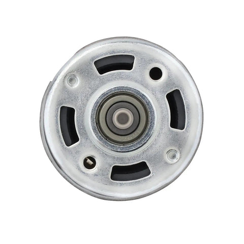Front view of Beefy CNC Spindle Motor Kit For DIY Routers 12-24V DC 4000-8500RPM metal body component.