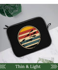 Scuba Inspired 14 Inch Laptop Sleeve And Protective Carry Case with graphic design on surface, displayed on marble table.