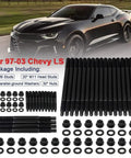 12 Point Cylinder Head Studs Kit With Bolts And Nuts For Chevy LS Engines 4.8L 5.3L 5.7L 6.0L LS1 LS6 LQ9 high tensile