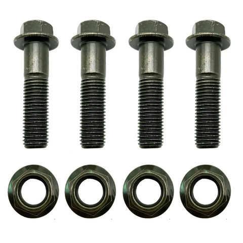 Go Kart Engine Mount Bolt Kit For Predator And Tillotson Engines Heavy Duty One And A Half Inches Long Four Sets Grade 5 Flange Bolts And Lock Nuts