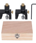 Magnetic Planer Blade Setting Jig, Adjustable Knife Height Gauge Setter for Jointer and Planer, High Carbon Steel Precision Tool for Woodworking, Easy Setup for Accurate Blade Height and Pro-Grade Results with Wooden Box