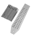 14-Piece Miniature Tap And Die Set For Jewelers And Watchmakers, 0.7mm To 2mm Thread Taps With Screw Plate in metal