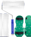 9 Inch Spiked Roller For Self Leveling Epoxy Flooring Includes Shoes Spikes And Replacement Rollers Pro Grade Leveling Tool Kit