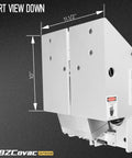 Power Tilt And Trim Unit For Outboard Motors Up To 35 HP With Electric Hydraulic System PT 35 showing port view dimensions