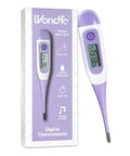 Digital Basal Thermometer For Fertility And Ovulation Tracking With High Accuracy, Pregnancy Monitoring, LCD Display, Waterproof, Longer Stabilization Time For Precise Readings, No-Fuss Oral Or Rectal Use, purple pack