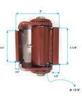 Badass Heavy Duty Adjustable Gate Hinge For Driveway Round Mound Mount With Grease Zerk And Wide Weld Footprint Holds Up To 1000 Lbs Per Pair with dimensions 3x2-1/4 inches.