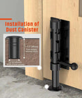 Heavy Duty Slide Bolt Gate Latch For Wooden Fence And Barn Doors 6.3 Inch 304 Stainless Steel With Black Finish showing installation