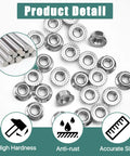 50 Pack M10 X 1.5mm 304 Stainless Steel Serrated Flange Hex Nuts Metric Lock Hardware with high hardness finish.