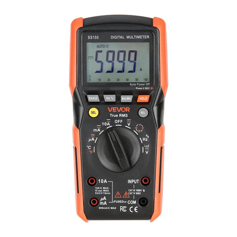 Front view of Digital Multimeter 6000 Count TRMS Auto Ranging For DC AC Voltage And Current Resistance Capacitance Testing