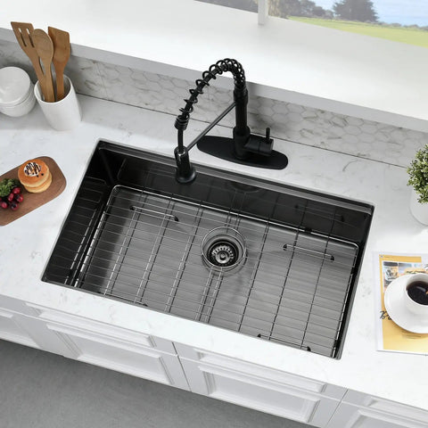 Undermount Bar Sink 15x19 In 16 Gauge Stainless Steel, Single Bowl For RV And Outdoor Kitchens, Heavy Duty Design