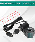 E Bike Voltage Display With LCD Readout Thumb Throttle Real Time Digital Battery Voltage Power Switch With Key Lock For E Scooter