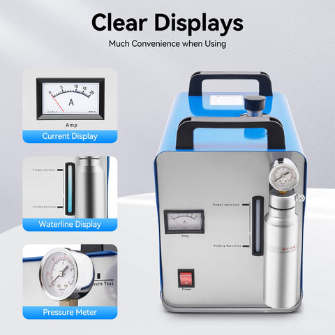 Pro Grade Heavy Duty Acrylic Polishing Machine With 300W High Power Output Oxygen Hydrogen HHO Generator Gas Flame Welder
