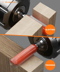 "Carbide Straight Router Bit Set With One Quarter Inch Shank Nine Size Pack For Woodworking Includes One Eighth Five Thirty Seconds Three Sixteenths One Quarter Five Sixteenths Three Eighths One Half Five Eighths Three Quarters Inch Cutting Diameters For slotting and trimming wood"
