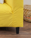 Replacement Black Wood And Iron Sofa And Cabinet Furniture Legs 4 Piece Minimalist Kit beneath yellow sofa corner.