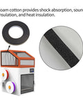 Foam seal detail and Upgraded Top Cover For Snapmaker U1 Printer With DIY Color Options And Pro Grade Style Optimized Enclosure