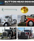 Peterbilt 379 Compatible 3 16 Inch Medium Flange Steel Collar Kit With Button Head Fasteners shown with trucks