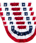 Patriotic Bunting Flags Set Of 6 Three Foot Long Outdoor Indoor Decoration Flags With Brass Grommets For Fourth Of July