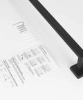 Rustproof 12 Inch Matte Black Stainless Steel Towel Bar Wall Mounted For Bathroom Square Shower Towel Rack Premium Towel Holder SUS 304