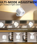 Sthalaxis LED Wall Lights Rechargeable Wall Sconce showing multiple light modes and colors, designed for bedside use, in black.