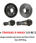 Traxxas X-MAXX Beefy Heavy Duty Hard Steel Differential Ring Gear And Pinion Set With Helical Teeth For Front And Rear
