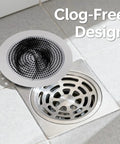 Straight Up Heavy Duty Stainless Steel Hair Catcher for Shower and Tub Drain with Thick Rubber Seal Non Slip Fit on drain.