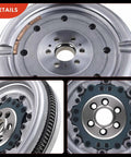 Stock Replacement Dual Mass Flywheel For Volkswagen Jetta Beetle 2005 Through 2007 1.9L Diesel Engine Auto Gearbox close-up view with mounting details.