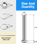 1/4-20 stainless steel hardware kit with bolts and washers