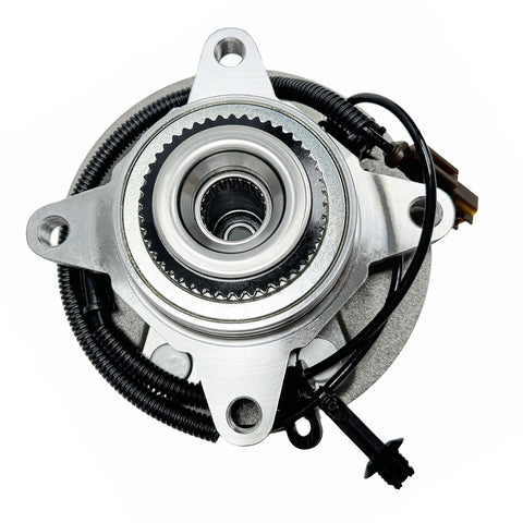 Front view of Front Wheel Hub Bearing Assembly For Ford F150 2018 2019 2020 4WD With ABS 6 Lug Ready To Roll Direct Fit Replacement 515177.