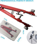 Pro Grade Watch Spring Bar Pliers Tool Set for Easy Band Removal and Strap Replacement With 8 Alloy Steel Pins and Tweezers, Durable Red Finish