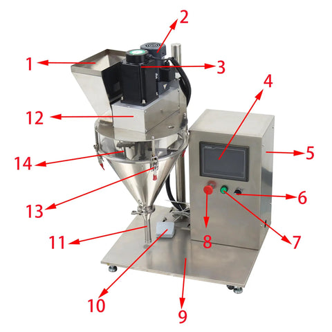 Rock Solid Semi Automatic Powder Filling Machine Crafted From Heavy Duty Stainless Steel With No Fuss Touchscreen Setup, 110V
