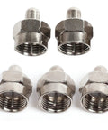 5 Pack Coax Cap Covers 75 Ohm Terminator For Splitters And Amps Keeps Your Signal Sharp, Blocks Interference And Dust Moisture
