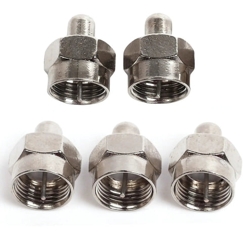 5 Pack Coax Cap Covers 75 Ohm Terminator For Splitters And Amps Keeps Your Signal Sharp, Blocks Interference And Dust Moisture