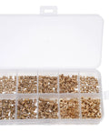Brass Knurled Threaded Insert Nuts Kit With M2 M2.5 And M3 Sizes 500 Piece Assortment For DIY 3D Printing Projects Plastic Embedding And Secure Fastening in organizer box