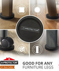Heavy Duty Felt Furniture Sliders For Hardwood Floors Premium Floor Savers, non-slip pads on furniture legs for smooth movement.