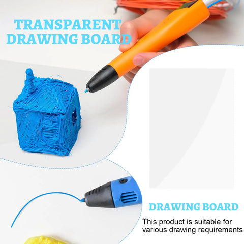 Totally Legit Premium 20 Pack 3D Pen Mat And Crystal Clear Tracing Board With Nifty Stencil Sheets For Super Smooth Art Making And Heat Resistant Build Quality That Sets You Up Sweet