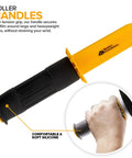 Smooth Operator Heavy Duty Black Stretch Wrap Roll With Handles 15 Inch 1000 Foot 60 Gauge showing ergonomic roller handle for easy use.