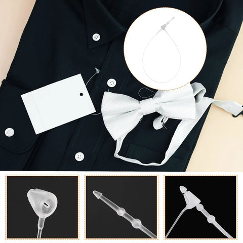 5000 Pcs Clear Plastic Security Tag Ties 9 Inch Zip Lock Fasteners For Clothing Price Tags Shoes Luggage Hang Tags on shirt with tag