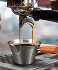 Barista-Grade Stainless Steel Espresso Shot Cup With Handle, V-Shaped Spouts Measuring Cup, 3.4 oz 100 ml under espresso machine
