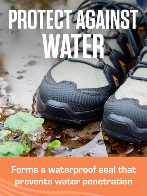 Outdoor shoes in water demonstrating waterproof adhesive from Heavy Duty Shoe Patch Glue For Fast Repairs On Leather, Rubber, And Fabric Kicks For Waterproof Flexible Adhesive That Delivers Strong Long Lasting Bond For Patching Soles Patches And Everyday Footwear Fixes