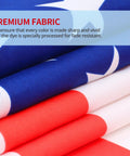 Close-up of fabric for Two Pack 3x5 Ft American National Polyester Flags Fly Breeze For Outdoor Use with vibrant, fade-resistant colors.