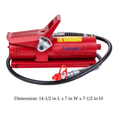Built Like A Tank 10 Ton Air Powered Hydraulic Pump 10000 Psi Foot Control Tool With Quick Attach Swivel Air Line Lubricator Hose For No Sweat Shop Fixes And Serious Heavy Lifting