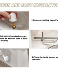 Installation guide for Ceramic Decorative Bird Shaped Toilet Bolt Covers 2 Pack Bathroom Hardware Upgrade detailing steps.