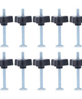 Easy Clamp T Track Knobs Kit M8x100mm Stainless Steel Bolt Nut Washer Set for Woodworking Jigs 10-Piece T-Slot Hardware