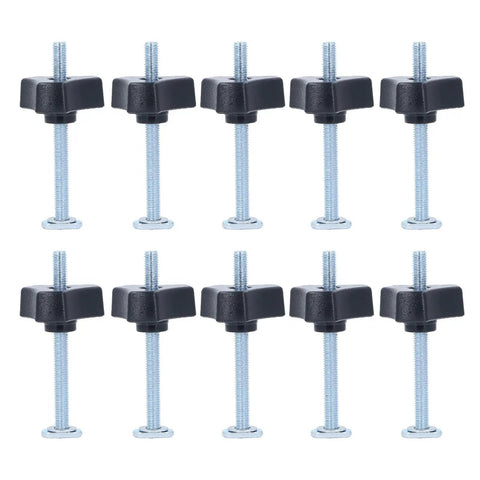Easy Clamp T Track Knobs Kit M8x100mm Stainless Steel Bolt Nut Washer Set for Woodworking Jigs 10-Piece T-Slot Hardware