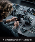 Adult assembling Turbofan Engine Building Set For Adults Hands On Engineering Challenge Model With 2216 Pieces Semi Exposed Gears.