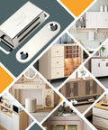 Heavy Duty Cabinet Magnets 12 Pack Magnetic Door Catch Stainless Steel for Kitchen Cabinets and Cupboards with Strong Closures Drawer Magnet Durable 304 Stainless Steel for Wet Environments