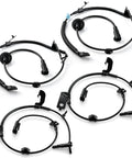 Road Ready Abs Wheel Speed Sensor Four Pack featuring black wiring and connectors for Jeep Patriot Compass, 2007-2016 and Dodge Caliber.