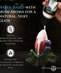 Rich Creamy White Water Based Body Glide With Musk Inspired Scent For External Use Massage Lubricant, Thick Slick Texture