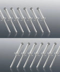 Aluminum Pop Rivets Kit, 60-Piece Set, Diameter Three Sixteenth Inch, Grip Length Three Quarter Inch, Pro Grade Blind Rivets